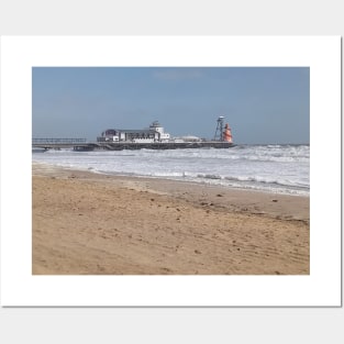 Bournemouth Pier, Storm Nelson, March 2024 Posters and Art